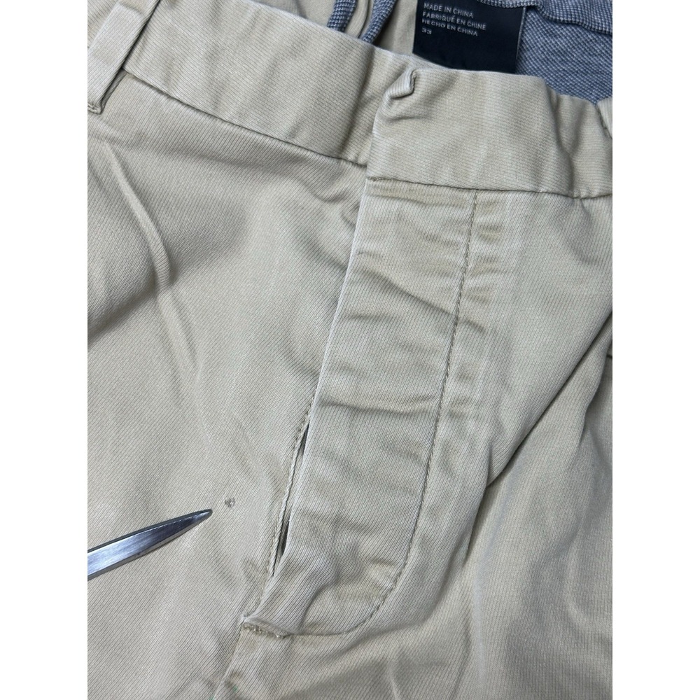 Armani Exchange Chino Trousers Mens 33 Pleated Button Fly Tapered 3YZP02 ZND8Z - Picture 12 of 16